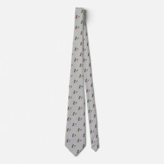 Cute Stylish Grey Wild Duck Seamless Pattern Neck Tie