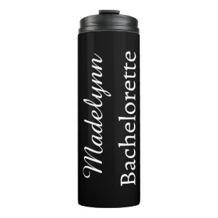 Cute Stylish Personalized Bridesmaid  Thermal Tumb Thermal Tumbler