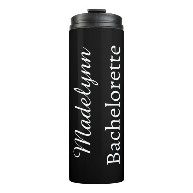 Cute Stylish Personalized Bridesmaid  Thermal Tumb Tumbler (Front)