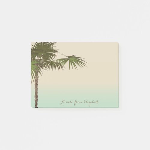 Cute Stylish Tropical Palm TreePersonalized Post_it Notes
