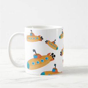 Cute Submarine Pattern Coffee Mug