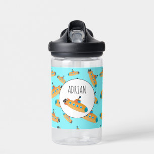 Cute Submarine Pattern School Water Bottle