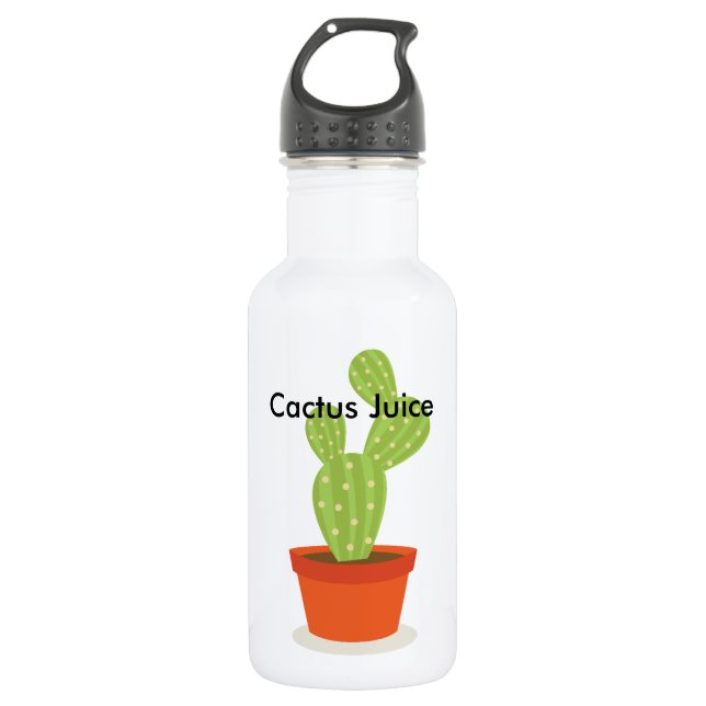 Cute succulent cactus  - Cactus Juice Water Bottle (Front)