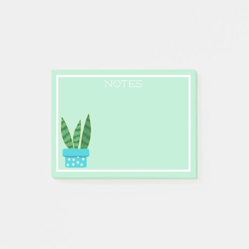 Cute Succulent Snake Plant Post_it Notes