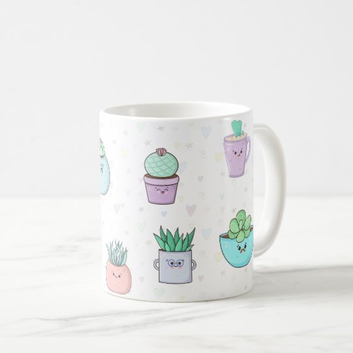 CUTE SUCCULENTS COFFEE MUG