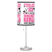 cute sugar and spice girls ice hockey table lamp (Right)