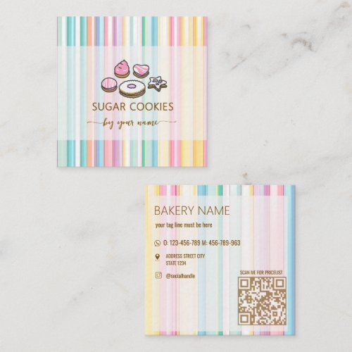 Cute Sugar cookies Business Card