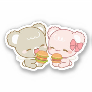 cute sugar cubs sticker