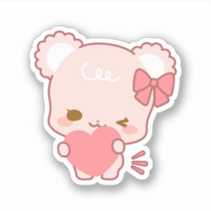 cute sugar cubs sticker
