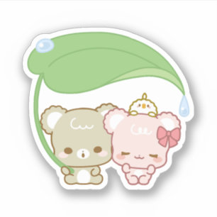 cute sugar cubs sticker