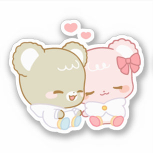 cute sugar cubs sticker