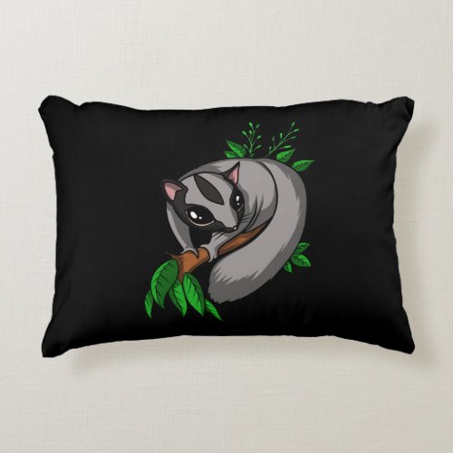 Cute Sugar Glider Pet Animal Accent Pillow