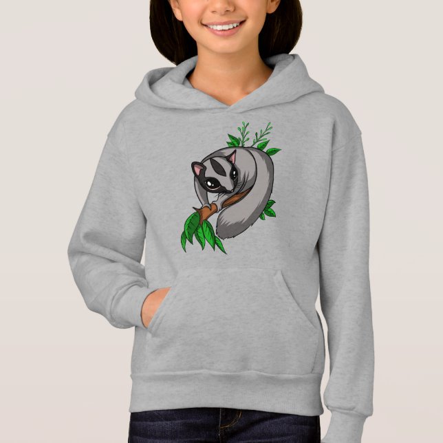 Cute Sugar Glider Pet Animal Hoodie (Front)