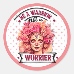 Cute Sugar Skull Classic Round Sticker