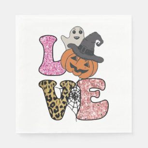 cute sugar skull dog rottweiler skull halloween napkins
