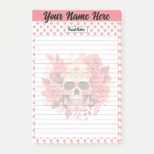 Cute Sugar Skull Food Notes