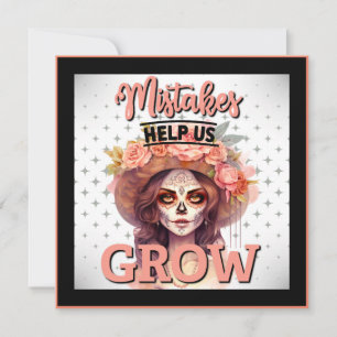 Cute Sugar Skull Holiday Card