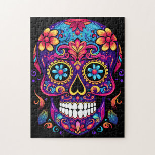 Cute Sugar Skull Jigsaw Puzzle