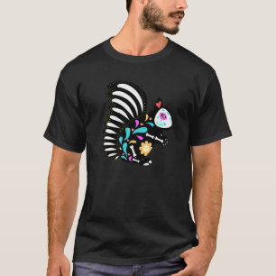 Cute Sugar Skull Mexican Squirrel Halloween Day Of T-Shirt