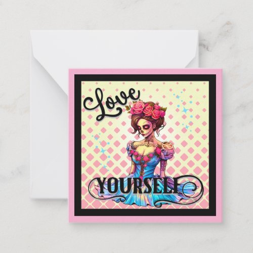 Cute Sugar Skull  Note Card