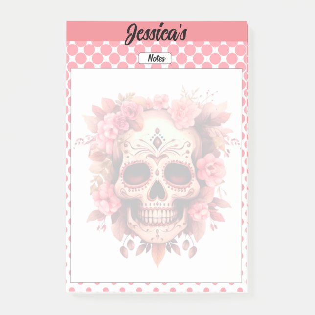Cute Sugar Skull Notes (Front)