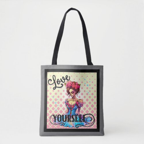 Cute Sugar Skull  Tote Bag