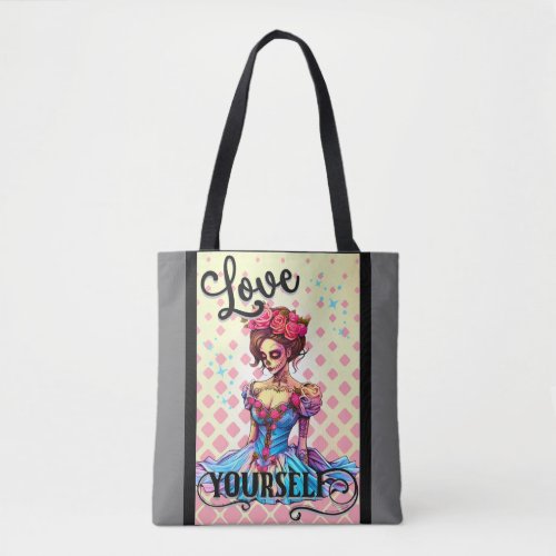 Cute Sugar Skull  Tote Bag