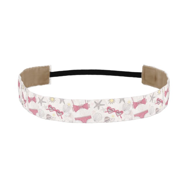 Cute Summer Abstract Pattern Athletic Headband (Front)