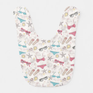 Cute Summer Abstract Pattern Bib