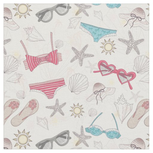 Cute Summer Abstract Pattern Fabric