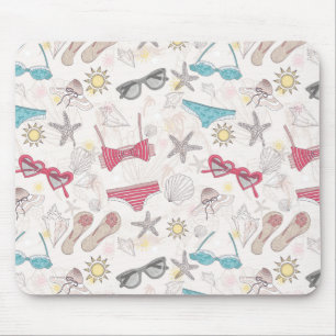 Cute Summer Abstract Pattern Mouse Pad