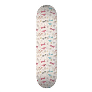 Cute Summer Abstract Pattern Skateboard Deck