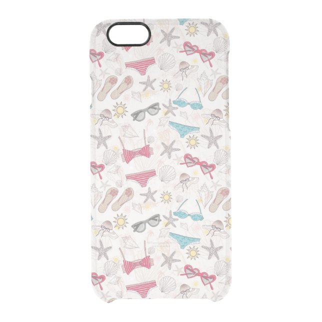 Cute Summer Abstract Pattern Uncommon iPhone Case (Back)