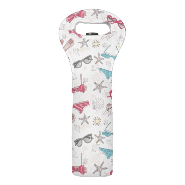 Cute Summer Abstract Pattern Wine Bag (Front)
