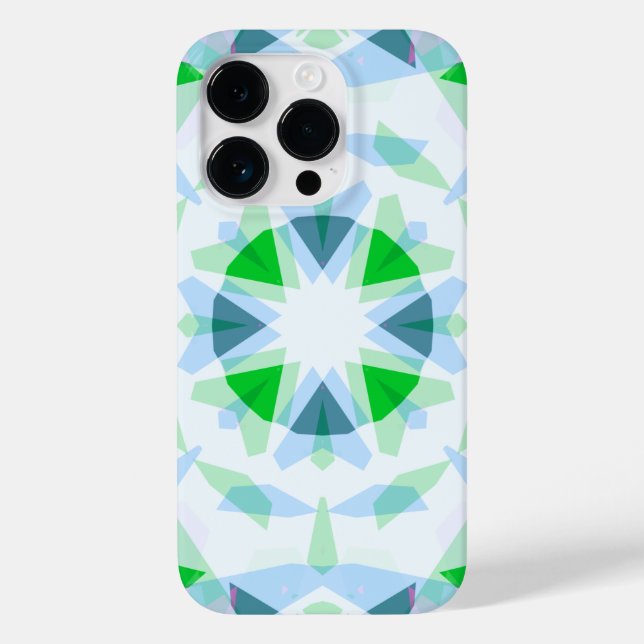 Cute Summer Blue Pretty Green Magic Star Girl’s Case-Mate iPhone Case (Back)