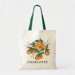 Cute Summer Botanical Citrus Oranges Wedding Favor Tote Bag at Zazzle