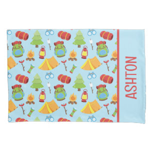 Cute Summer Camp Pattern Pillow Case