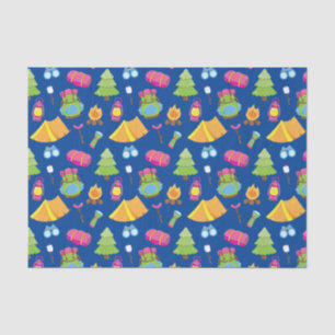 Cute Summer Camp Pattern Tissue Paper
