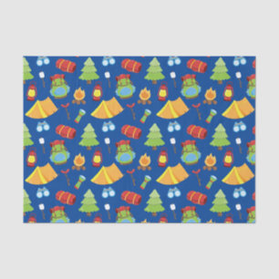 Cute Summer Camp Pattern Tissue Paper