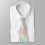 Cute Summer Colorful Pastel Brushstrokes Pattern Tie at Zazzle