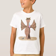 Cute Summer Design Dragon at the Beach Kids