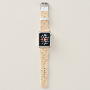 Cute summer food with outline ice cream contours apple watch band