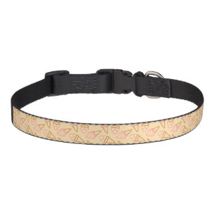 Cute summer food with outline ice cream contours pet collar
