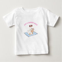 Cute Summer Goose Beach Cartoon