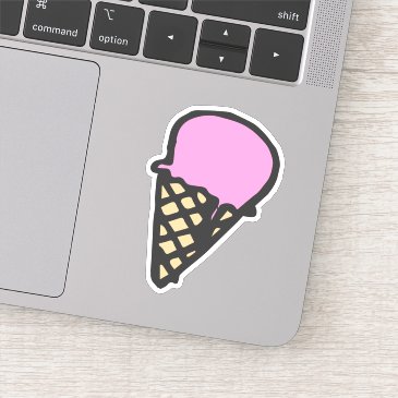 Cute Summer  Ice Cream - VSCO Girls Sticker
