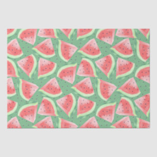 Cute Summer Kawaii Watercolor Watermelon Tissue Paper