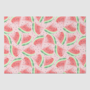 Cute Summer Kawaii Watercolor Watermelon Tissue Paper