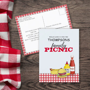 Cute Summer Picnic Trendy Cookout Whimsical Postcard
