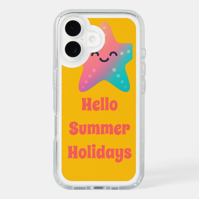 Cute Summer Starfish Pattern Phone Case | Beach Vi (Front)