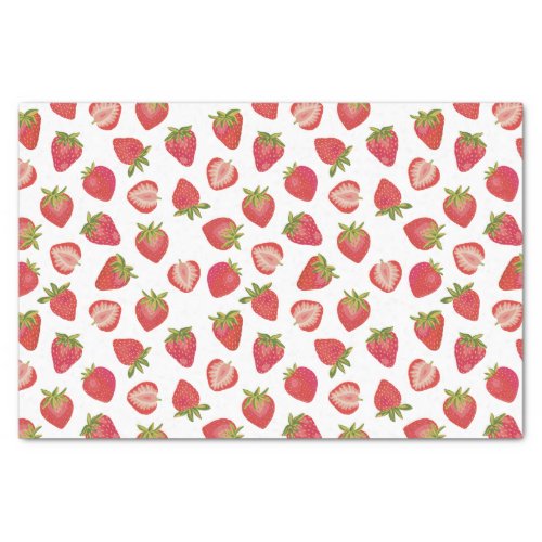 Cute Summer Strawberry Pattern Tissue Paper